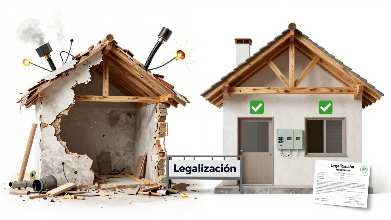 Casa dividida: izquierda caótica y peligrosa, derecha segura y legalizada.