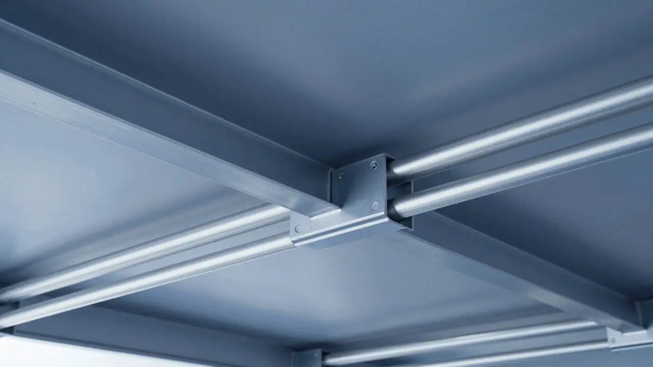 Instalación correcta de rieles reforzados para paneles móviles en Argentina.