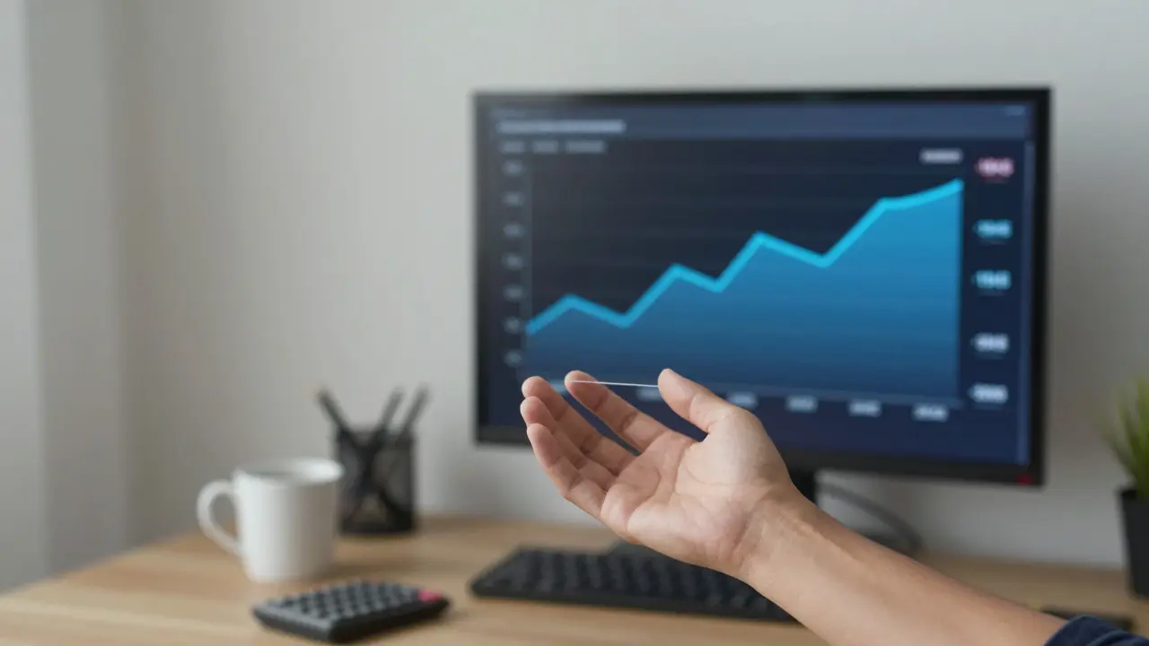 Una mano tira de un hilo que se convierte en un gráfico de inflación histórica desde 1945 hasta 2026.