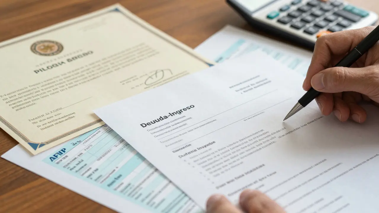 Documentos financieros argentinos para aprobación de préstamo inmobiliario